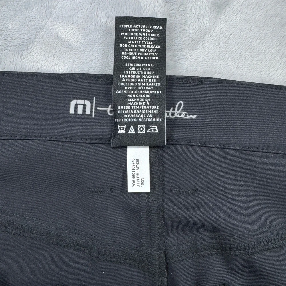 TRAVIS MATHEW Open To Close Performance Golf Pants Mens‎ 34 (Fits 36x28.5) Black